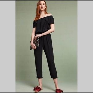 Anthropologie Black Romper. Off the shoulders. S